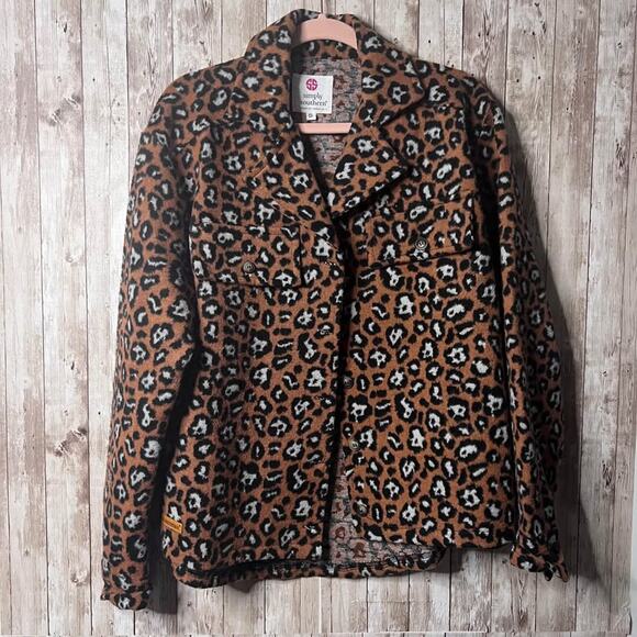 🐆 Simply Southern Leopard Print Jacket – Size Small - Picture 1 of 3